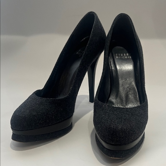 EUC STUART WEITZMAN Wool Platform Pumps - Picture 1 of 15